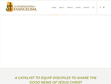 Tablet Screenshot of foundationforevangelism.org